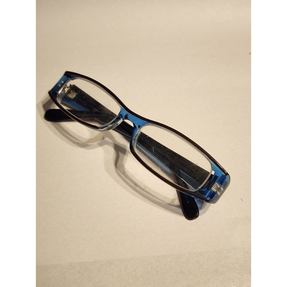 Blue Black Rectangular Reading Glasses Frames Model 3762 Unisex Eyewear